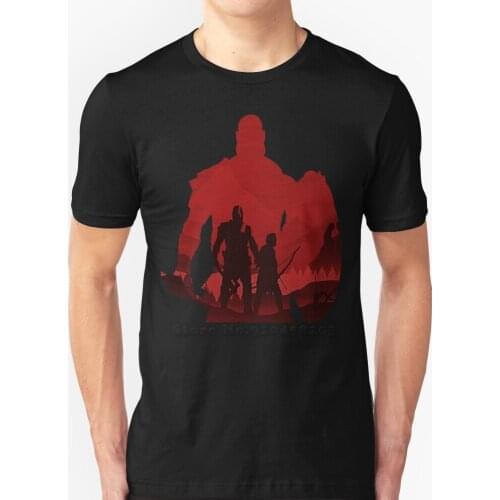 Kratos & Son New Trend T-Shirt Men Summer High Quality Cotton T-Shirt Tops God Of War Gaming Playstation 4 Playstation Kratos