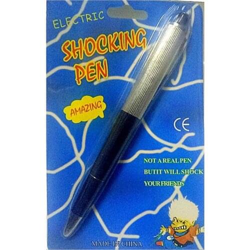 April Fools Day whole person toy Tricky Spoof electric man pen whole person electric shock pen can write ballpoint pen electric