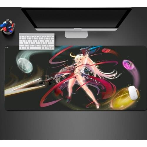 Cool Anime Game Mouse Pad Professional Computer Game Competition Fast Game Pad Best-selling Rubber Large Lock Keyboard Mouse Mat