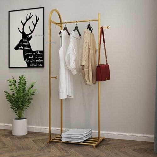 Bedroom Bathroom Furniture Floor Hangers Nordic Home Small Apartment Coat Rack for Hotel Office Dormitory Storage Clothes Racks