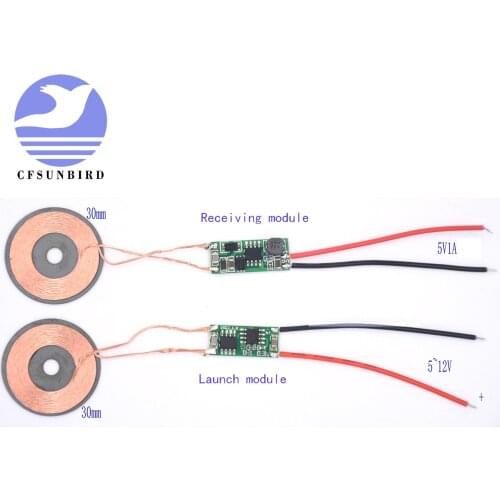 IC module for wireless power supply module 5V1A with high current wireless charging module with small coil
