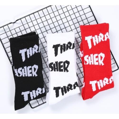 New Pattern Man Letter Vintage Patterned Harajuku Socks Fashion Skateboard Socks For Female Casual Cotton Short Hipster Sox