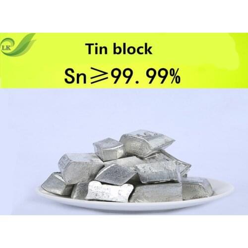 100G Tin Block High Purity Tin Block Metal Element Collection Tin Ingot Pure Tin Block for Metal Experiment