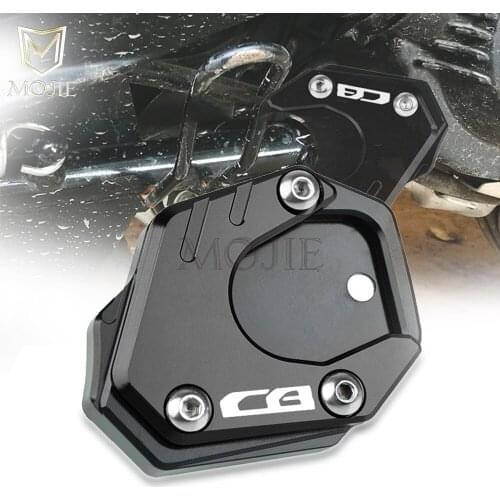 Motorcycles Foot Side Stand Extension Pad Kickstand Plate Enlarge FOR HONDA CB650R Neo Sports Cafe 2019-2020 CBR650R 2019-2020
