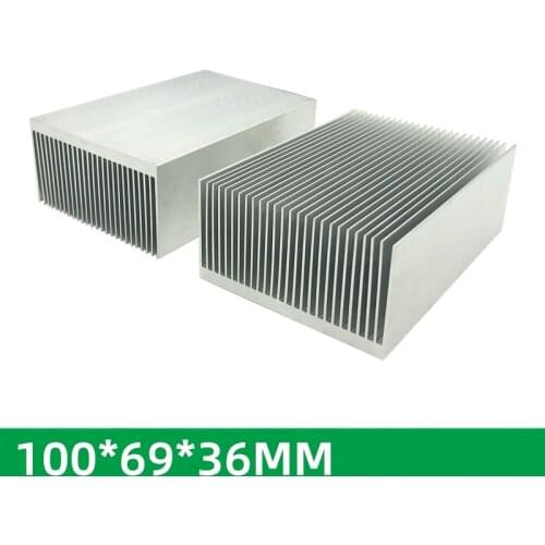 Close-tooth heat sink 100*69*36MM high-power radiator NCN processing power supply thermal aluminum block customization