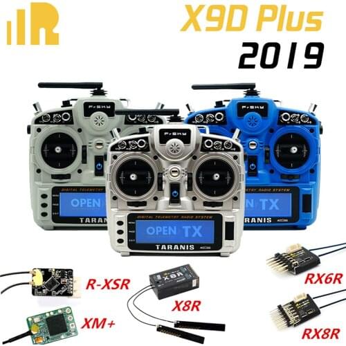 FRSKY X9D PLUS 2019 2.4G ACCESS ACCST D16 Radio Transmitter Mode2 XM+/R-XSR/RX4R/RX6R/X8R Receiver for RC Drone Airplanes FPV