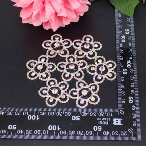 Christmas Round Sonw Silver AB crystal rhinestone applique for wedding dress skirt flashing clothing accessories