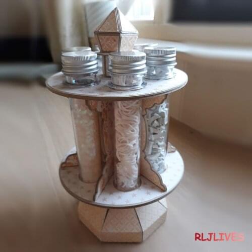 Test Tube Carousel Metal Cutting Dies Stencils for DIY Scrapbooking Stamp/photo album Decorative Embossing DIY Paper Cards