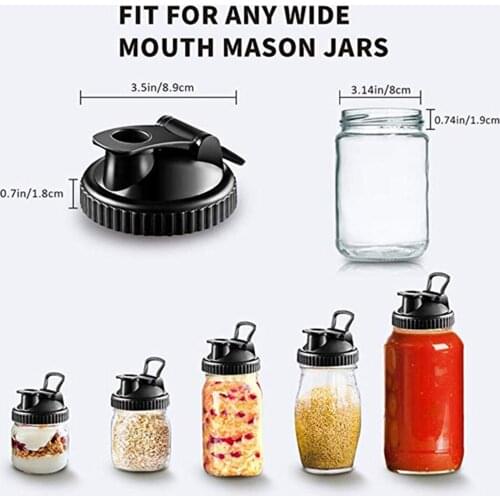 Sealing Lid Anti-leakage Design with Straw Hole Wide Mouth Cute Decorative Capfor