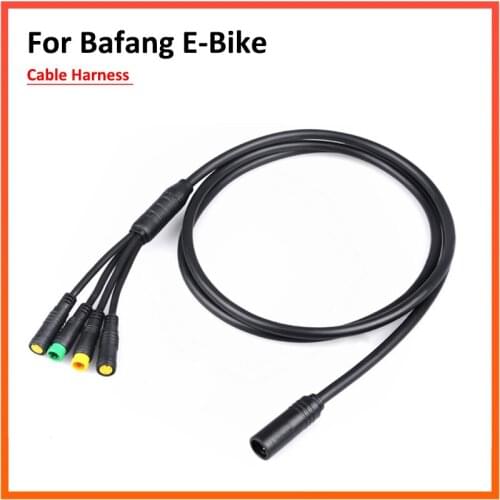 Waterproof 1T4 EB-Bus Cable Harness for Bafang BBS BBS01 BBS02 BBSHD Mid Motor Display Brake Lever Thumb Throttle Connector
