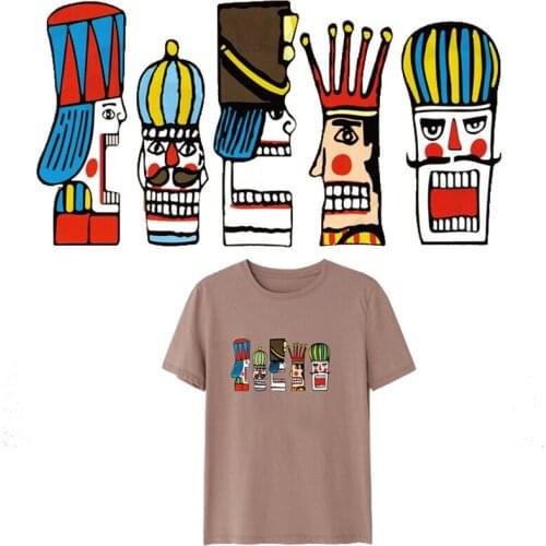 Funny Tribal Primitives Badge Patches Iron-on Transfers For Clothes Heat Transfers Vinyl Sticker On Clothing Patch For T-shirt