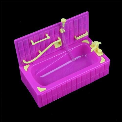 1PCS Baths Sprinkler Bathtubs Kylie Bath With Soap Boxes Baby Bath Toys Fit For 3.5inch Dolls Doll Accessoris
