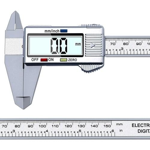 Digital Vernier Calipers measure 150mm 6inch LCD Electronic Carbon Fiber Gauge height measuring instruments micrometer