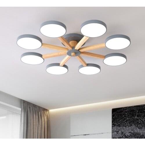 Macaron Lamp in the Living Room Modern Minimalist Bedroom Light Nordic Creative Ceiling Lamp Branch Iron Art Dining-Room Lamp