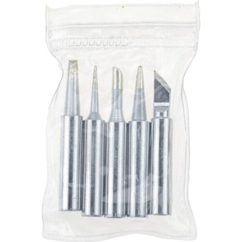 5 pcs Pure Copper Inner-heated Soldering Iron Head Welding Iron Tip Welding Accessories for Soldering Iron Station