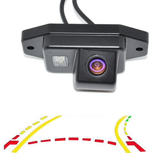 Intelligent Dynamic Trajectory Tracks Rear View Reversing Backup Camera For Toyota Prado Land Cruiser 120 Parking Assistance