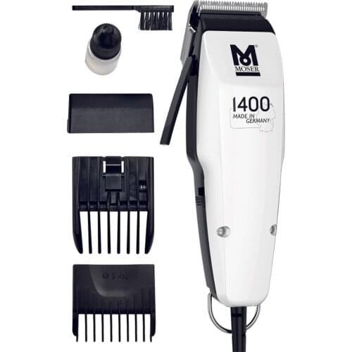 Moser 1400 White Edition Professional Hair Clipper Hair Trimmer Beard Trimmer Hair-Beard Cut Machine Kit