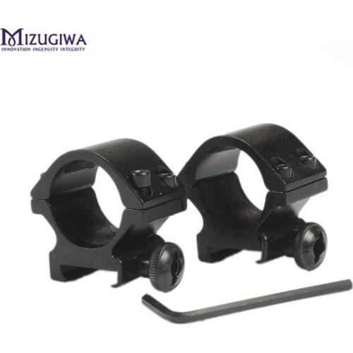 Mizugiwa Hunting scope Mount 25.4mm Low Profile Ring weaver with 20mm Picatinny Rail For Airsoft scope Rifle gun Hunting Caza