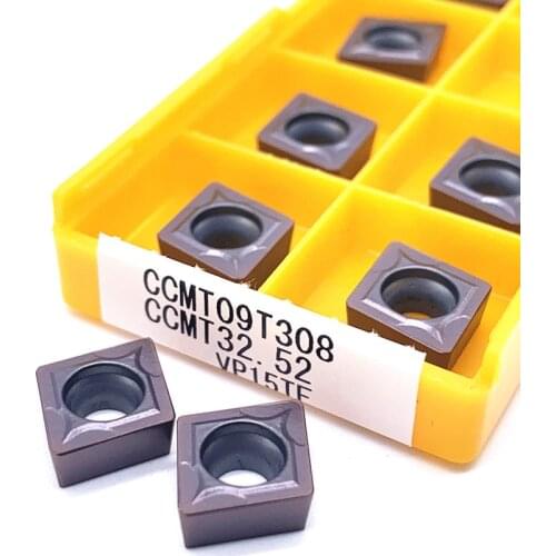 10PCS CCMT09T304 VP15TF/UE6020/ US735 Internal Turning Tools Carbide inserts Cutting Tool CNC Tools Lathe tools Lathe cutter