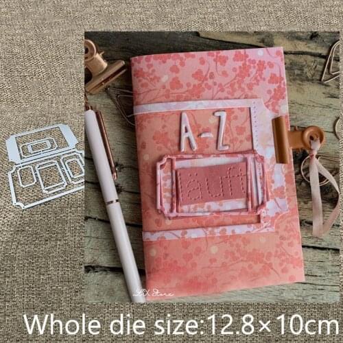 New Design Craft Metal stencil mold Cutting Dies Large Ticket decoration scrapbook die cuts Album Paper Card Craft Embossing