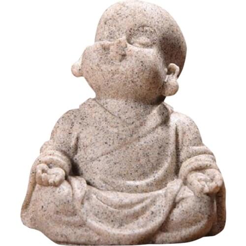 Resin Aquarium Decoration Minimalist Sandstone Buddha Fish Tank Decor Bring Home a Ray of Sunshine ALI88