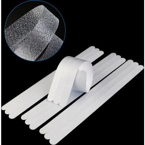 12pcs Anti Slip Strips Transparent Shower Stickers Bath Safety Strips Non Slip Strips for Bathtubs Showers Stairs Floors
