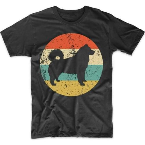 Retro Alaskan Malamute Icon Funny Dog Lovers Gift T-Shirt. Summer Cotton O-Neck Short Sleeve Mens T Shirt New Size S-3XL