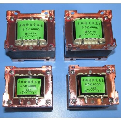 Tube 6.5K: 600 ohm single-ended output transformer headphone front with EI57 and EI66 two cores