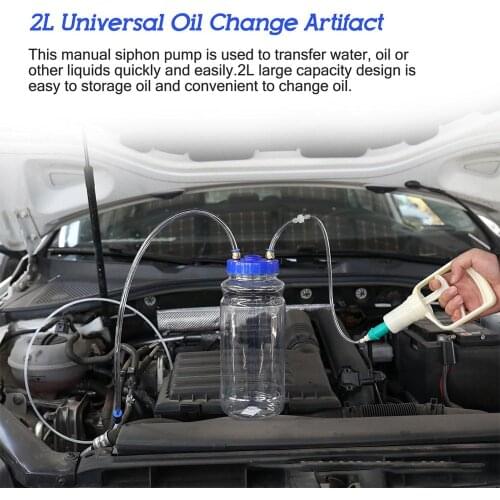 1pc 2L Universal Oil Change Artifact Manual Pump Suction Oil Pump Artifact Vacuum Pump Vacuum Pump Maintenance Tool