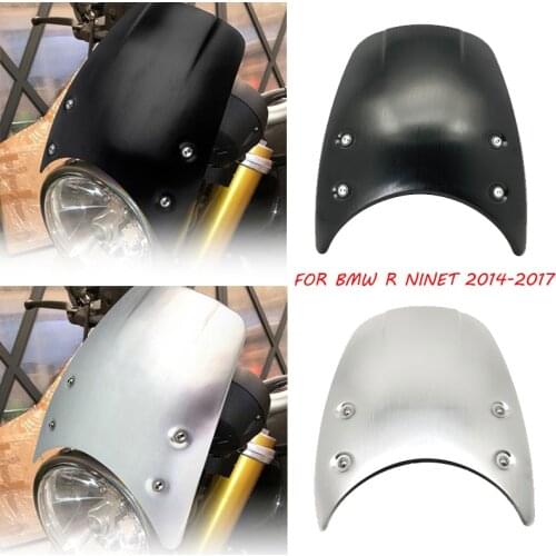 Motorcycle Windshield Aluminum Wind Deflector Windscreen For BMW R NINE T RNINET R9T Racer Pure Urban scrambler 2014-2020 2019