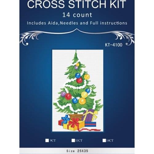 Christmas Tree chinese Stitch,DIY 14CT similar DMC Cross Stitch,Sets For Embroidery Kits Counted Cross-Stitching