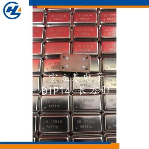 In-line active crystal 4P DIP14 OSC rectangular full size 28.37516MHz