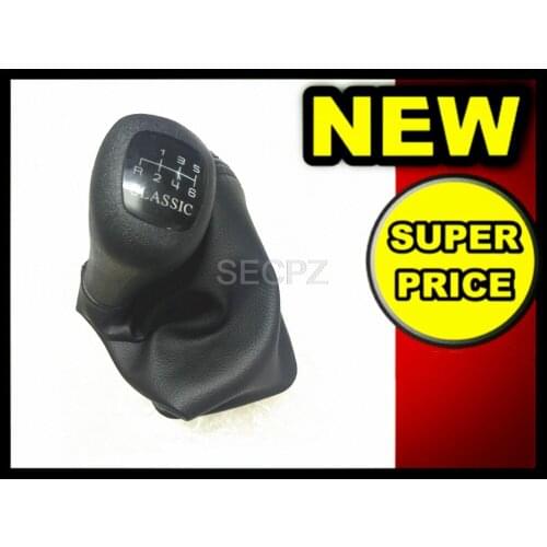 Free Shipping 6 Speed Car Shift Gear Knobs With Gaitor For Mercedes Benz W202 C Class CLASSIC INNER HOLE DIAMETER 13MM