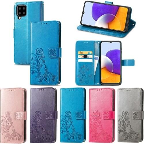 For Cover Samsung A22 Case Bumper Shockproof Magnetic Flip TPU Leather Bag Case For Samsung A22 Cover For Samsung A22 A 22 Case