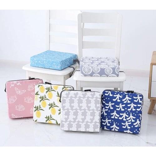 Children Increased Chair Pad Baby Dining Cushion Booster Seat Sponge Adjustable lock Chair Cushion Seat Liners Baby Accessories