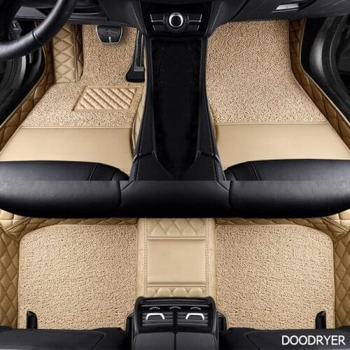 DOODRYER Custom car floor mats for Skoda octavia fabia rapid superb kodiaq yeti KAROQ KAMIQ car foot ma styling car accessories