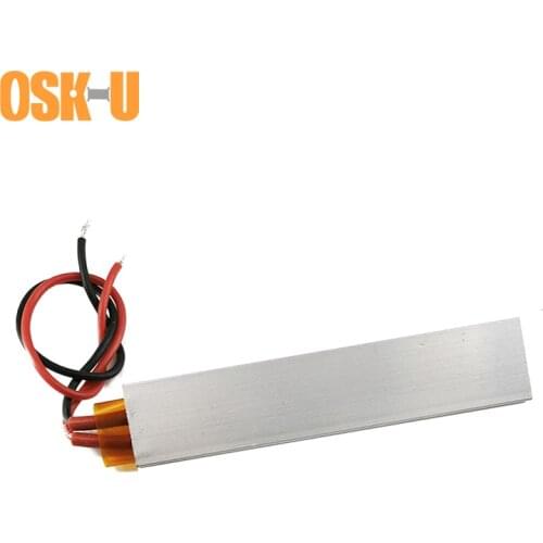 PTC Electric Heater Plate 12V 100x21x5mm PTC Heating Element 70/110/200C Thermostatic Heater Element for Hair Straightener