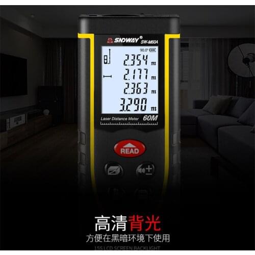 SW-M40A Rangefinder Rechargeable Voice Broadcast Side Elevation Spectroscopy Wall Area Measurement