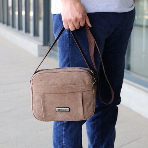 New canvas shoulder bag Stylish casual lady crossbody bag Outdoor sports travel bag iron brand 20X25X9cm