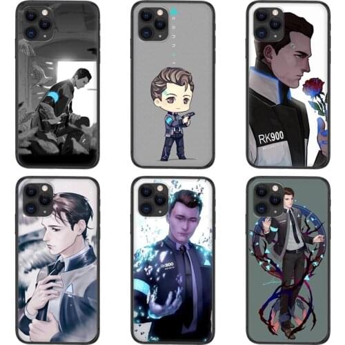 Detroit Become Human Rk800 Classic Black Bumper Fashion Shell For Huawei Mate 40 Pro Plus 30 20 10 lite nova 8 pro y9 2019
