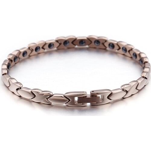 Korean fashion titanium steel jewelry with magnet bracelet