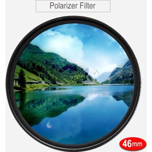CPL Filter 46mm Circular Polarizer Polarizing Filter for Fujifilm XF 50mm f/2, Panasonic Lumix G 25mm f/1.7 Lens