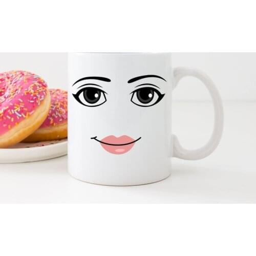 Robloxing Game Inspired Face Mug Funny Men Women Faces Coffe Mug Cute Gamer Birthday Gift Back To School Mug Personality Gift