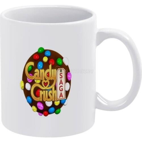 Candy Crush Saga Game White Mug Coffee Mug Afternoon Tea Christmas Cups Ceramic Mug 330ml for Coffee Candy Crush Saga Candy Crus