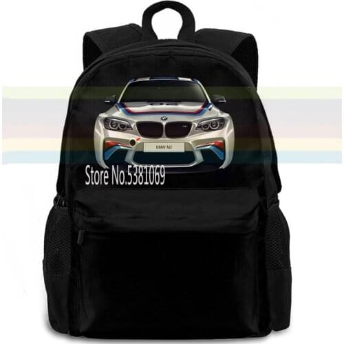 BMW logo backpack laptop travel school adult student