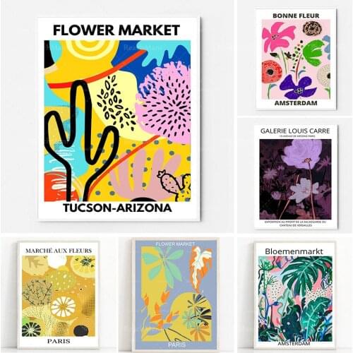 Londres, Columbia Road, marché aux fleurs, exposition, photo, fleur, affiche du marché, art mural