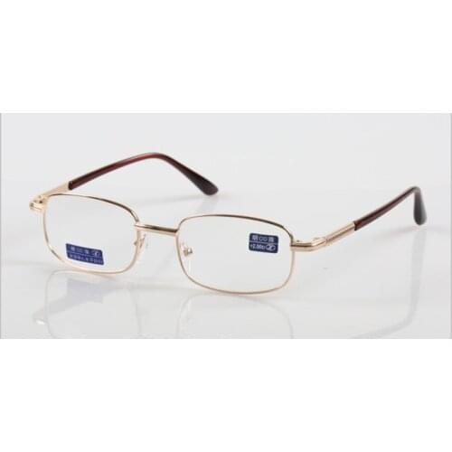 Unisex Metal Reading Glasses Magnifier Women Men Glass Lens Optical Presbyopic Eyeglasses +50,+75,+100,+125,+150,+175,+200~+600