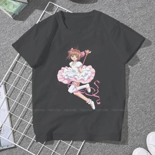 Sakura Kinomoto Cute Girls Women T-Shirt Card Captor Sakura Anime 5XL Blusas Harajuku Casual Short Sleeve Vintage Oversized Tops