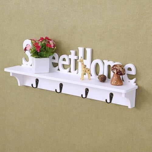Sweet Home Wall Hooks Key Holder Storage Rack Shelf Kitchen Bathroom Organizer keys holder wall home key holder wall hook rack