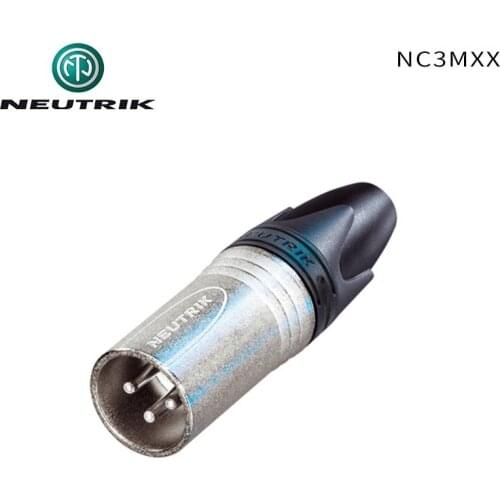 NEUTRIK NC3MXX 3 pole Male cannon XLR cable connector Nickel housing silver contacts Audio Plug